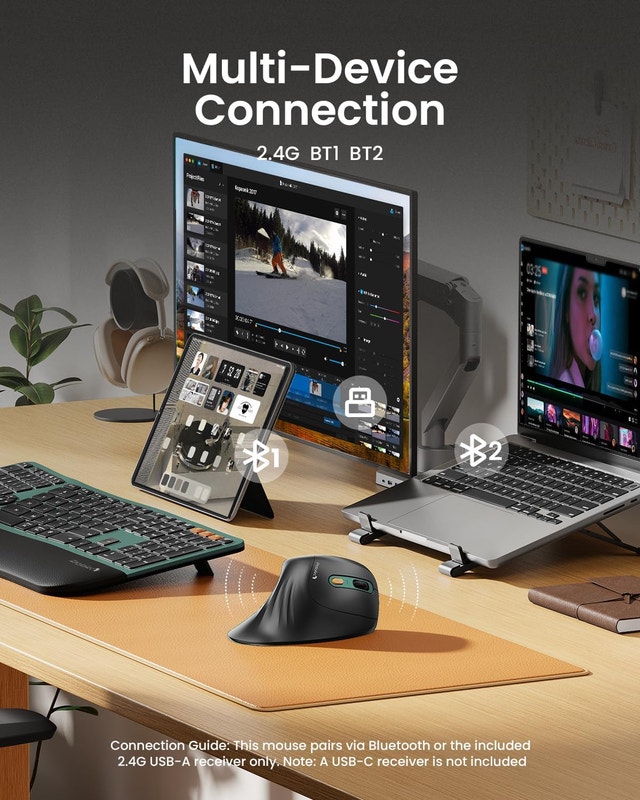 ProtoArc EM11 NL Vertical Ergonomic Mouse - photo 3