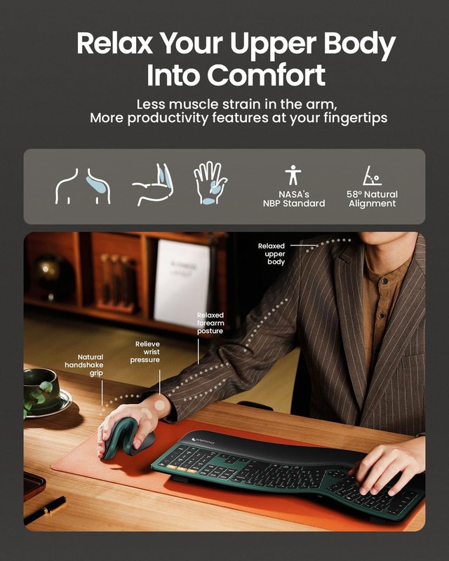 ProtoArc EM11 NL Vertical Ergonomic Mouse - photo 5