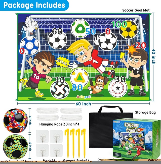 Dr.Rapeti Soccer Ball Game Set for Kids, Mini Soccer Set - photo 2