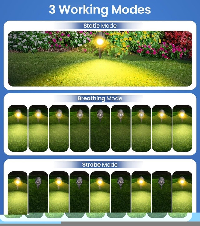 Solar Spotlights Low Voltage Landscape Lights with 3 Brightness - photo 3