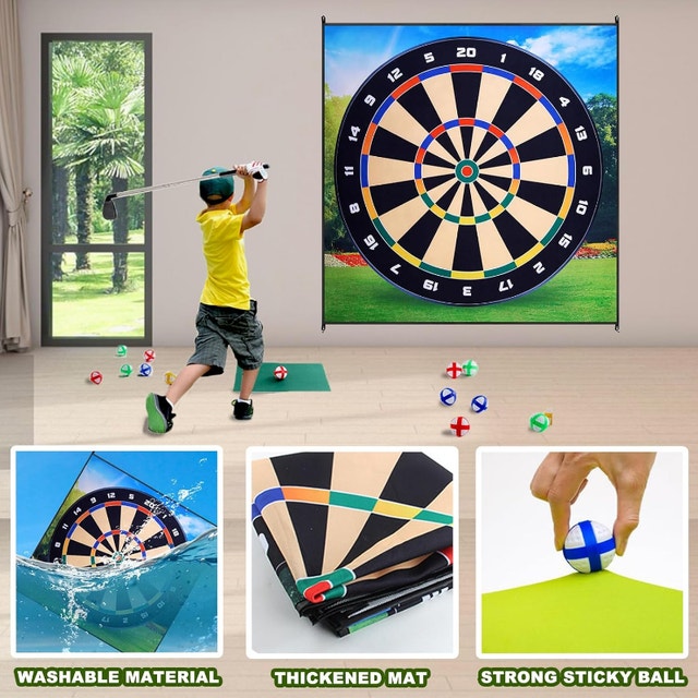 Golf Chipping Game Mat - 70"x70" Practice Mat - photo 5