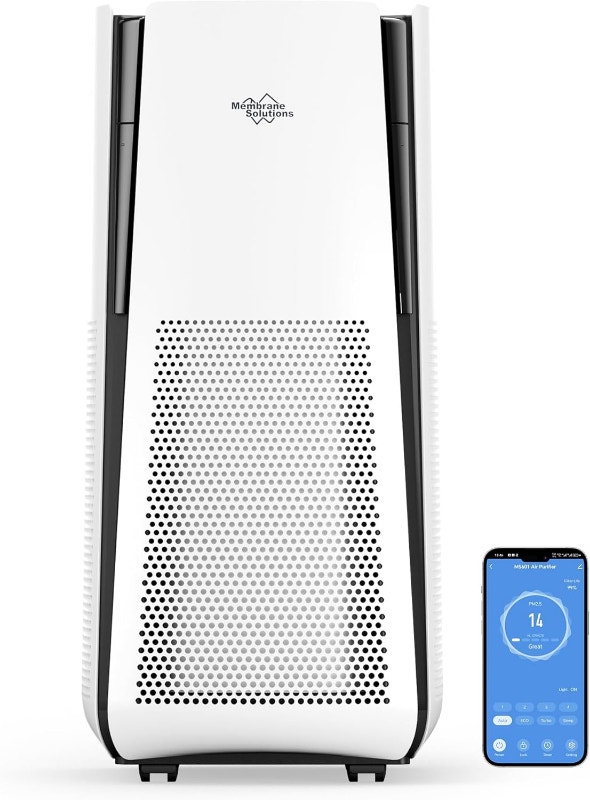 MS601 Smart WiFi Air Purifier, H13 HEPA, Covers 3027 Ft², Alexa