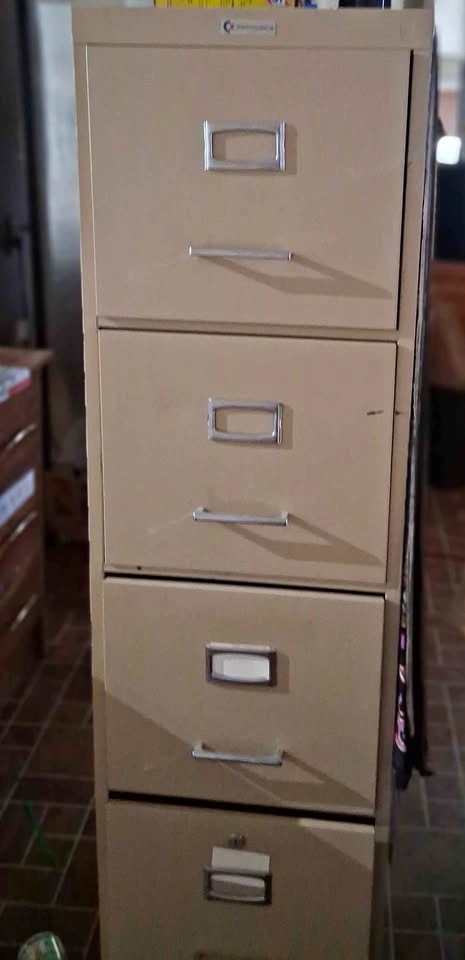 Cole Steel 4-Drawer Metal Filing Cabinet