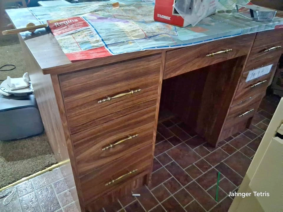 Wooden Double Pedestal Desk