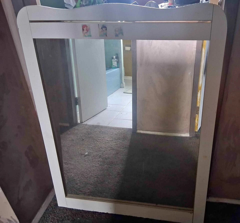 White Arched Wall Mirror