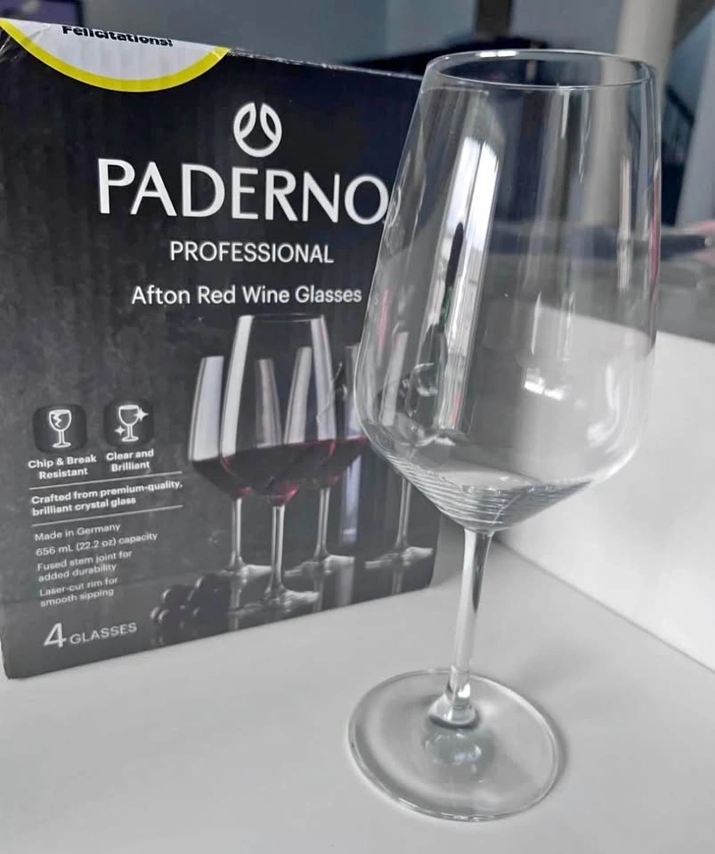 Paderno Red Wine 4 Glass Set