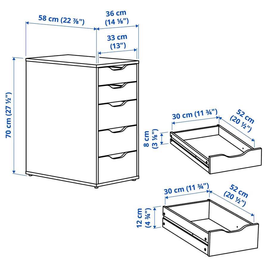 ALEX Drawer unit black - photo 3
