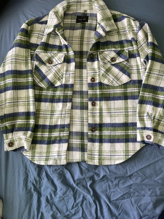 Love Tree Plaid Flannel Shirt