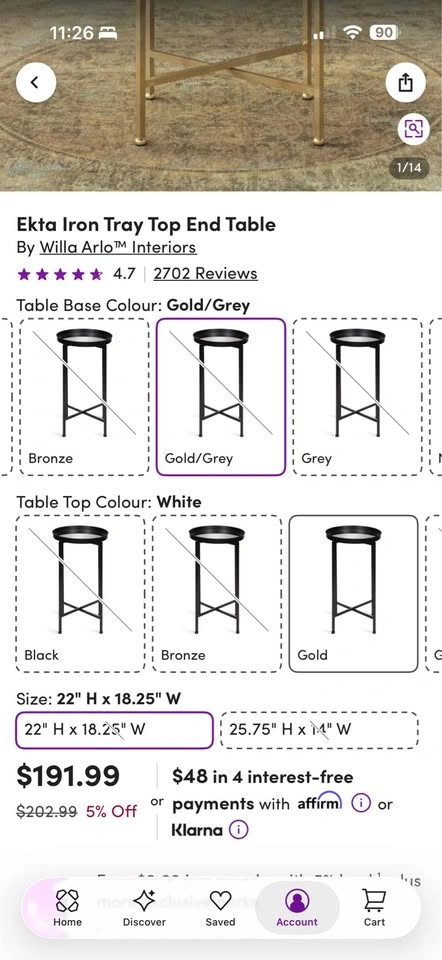 Matching Ekta Coffee Table + End Table Set - photo 5