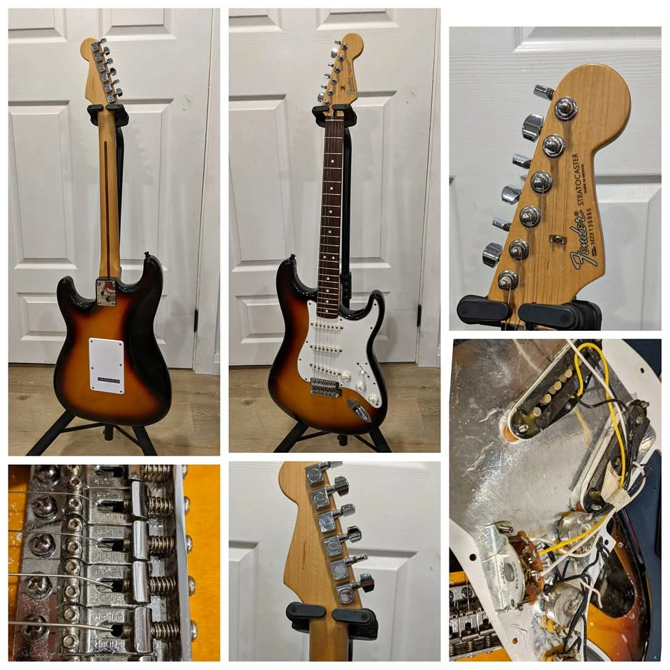 $800 Fender Stratocaster Electric Guitar - Made in Mexico - Sunb