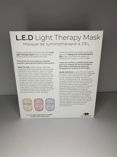 L.E.D Light Therapy Mask 3 COLOUR *NEW IN BOX* - photo 2