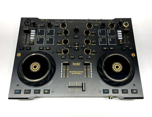 Hercules DJ Console RMX2 Black-Gold Mixing Board w/ Bag - photo 2