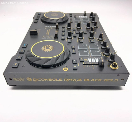 Hercules DJ Console RMX2 Black-Gold Mixing Board w/ Bag - photo 4
