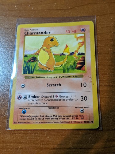 CHARMANDER #46, 1ST EDITION, POKEMON BASE SET - photo 2