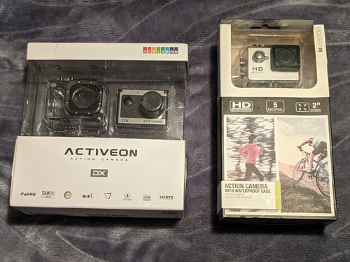 2 NEW Waterproof Action Cameras For Outdoor Sports