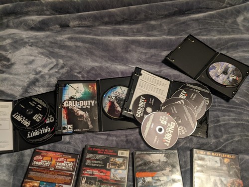 Lot of 7 Assorted War PC Games: COD/Battlefield/WOC - photo 3