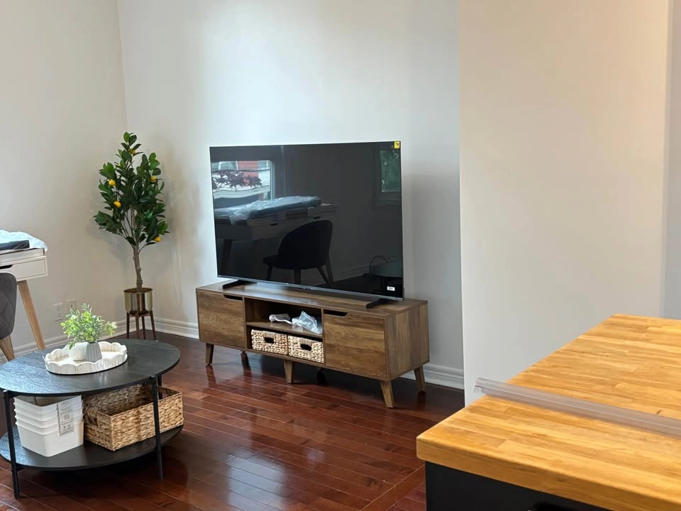 Mid-Century Modern Wood TV Stand Media Console - photo 2