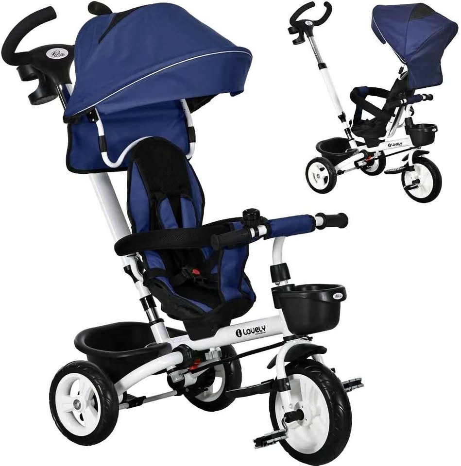 Tricycle Qaba 6 en 1 pour tout-petits