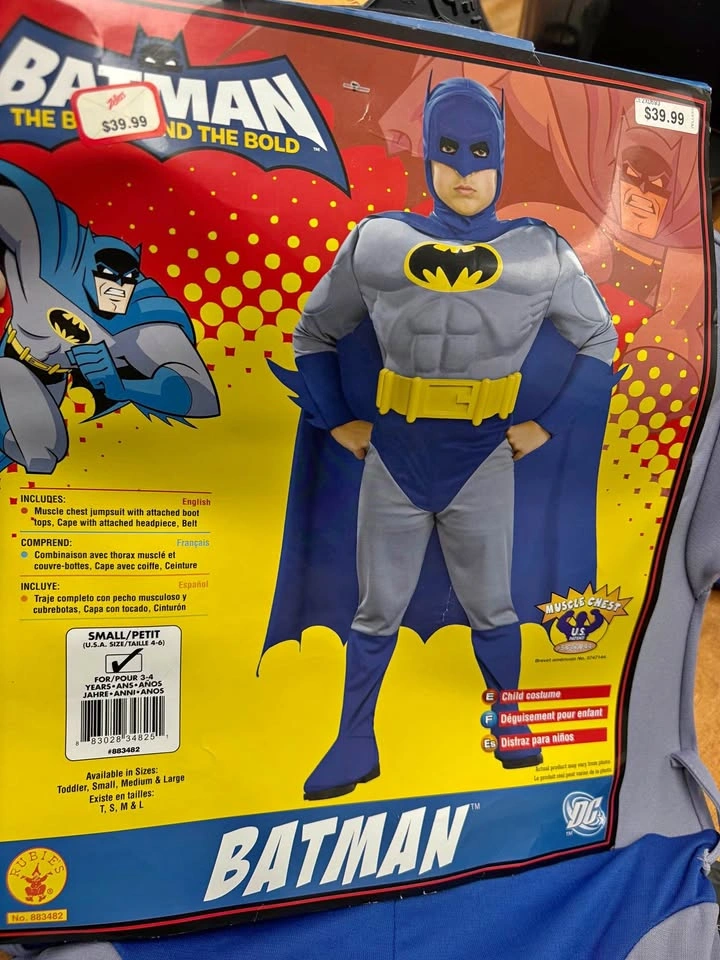 Unused and unopened Child’s Batman costume