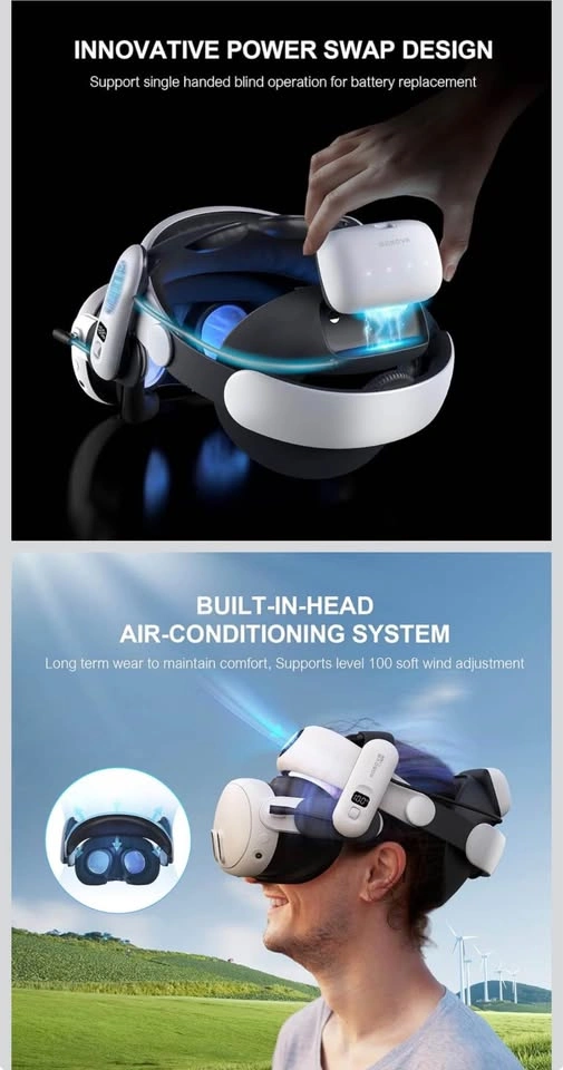 BOBOVR S3 Pro VR Head Strap for Quest 3 – 10,000mAh Battery - photo 2
