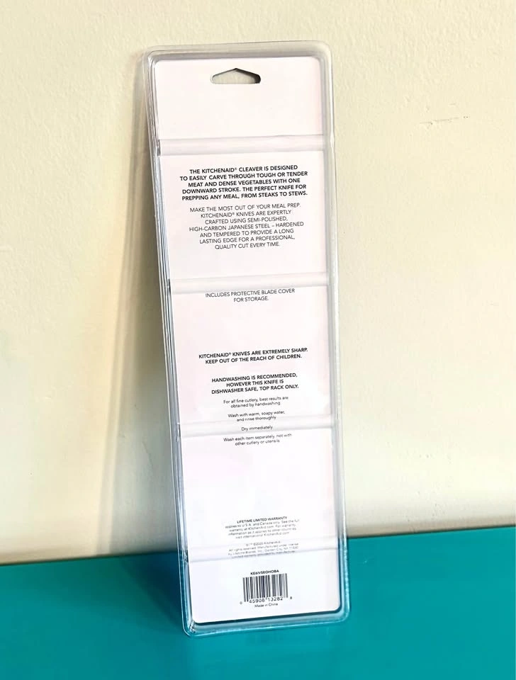 New KitchenAid 6 Inch Cleaver with Blade Cover - photo 2