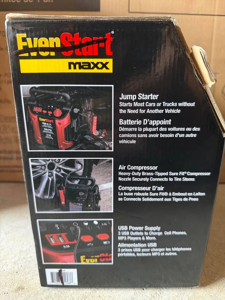 EverStart 700 Peak Amp Jump-Starter w/ Compressor & USB - photo 3