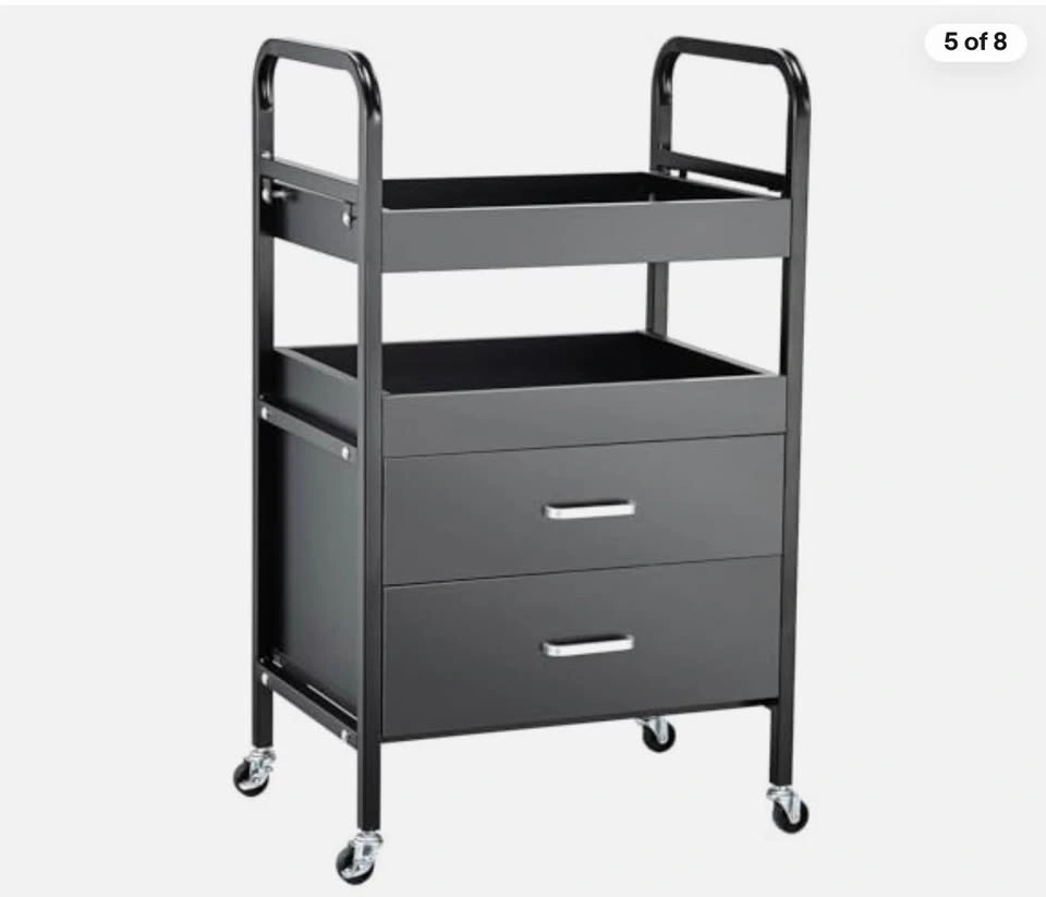 Beauty Salon Trolley, Hair Salon Cart with Drawers, 4-Tier - photo 5