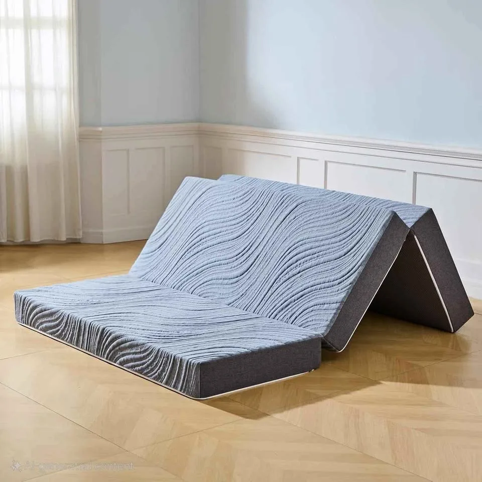 Twolike Twin Foldable Tri-Fold Foam Mattress, NEW thumbnail