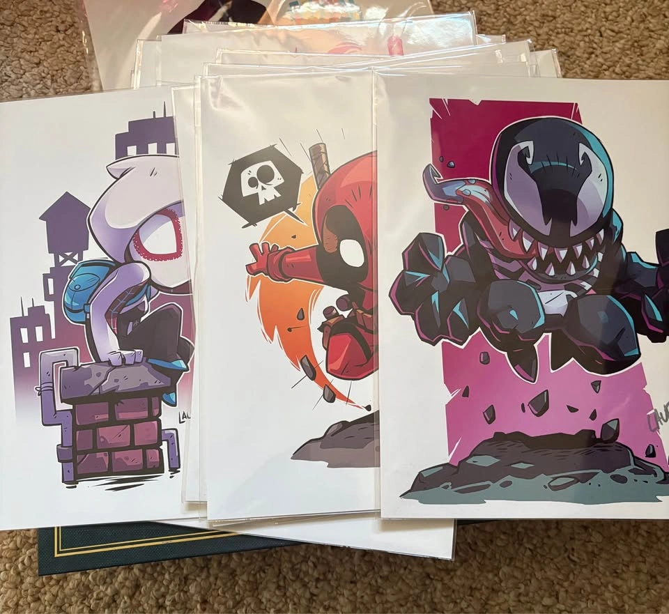Anime Chibi Art Print Bundle | Collector Prints | Excellent Cond - photo 2