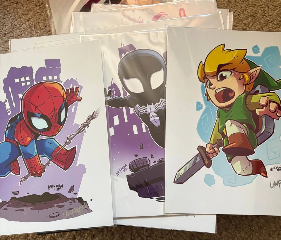 Anime Chibi Art Print Bundle | Collector Prints | Excellent Cond - photo 3