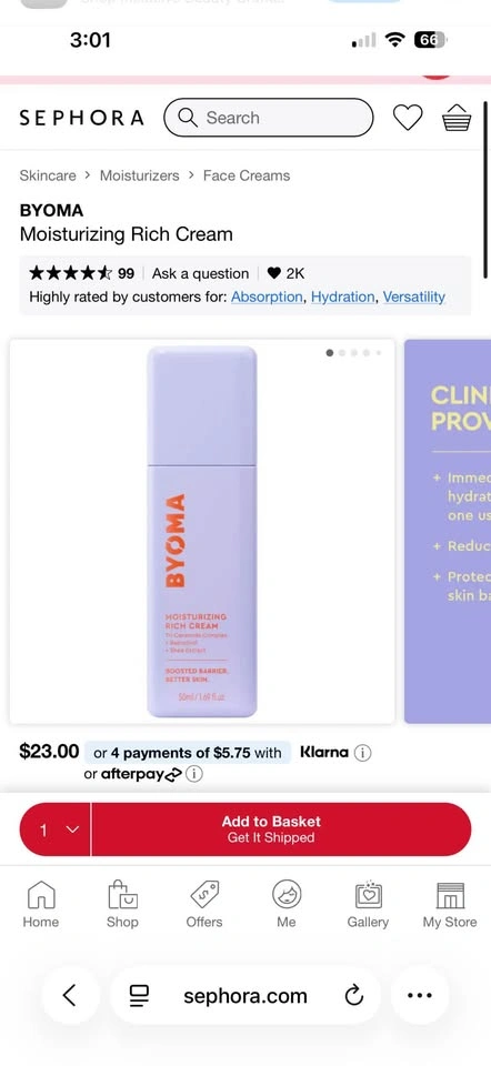 BYOMA Moisturizing Rich Cream - photo 3