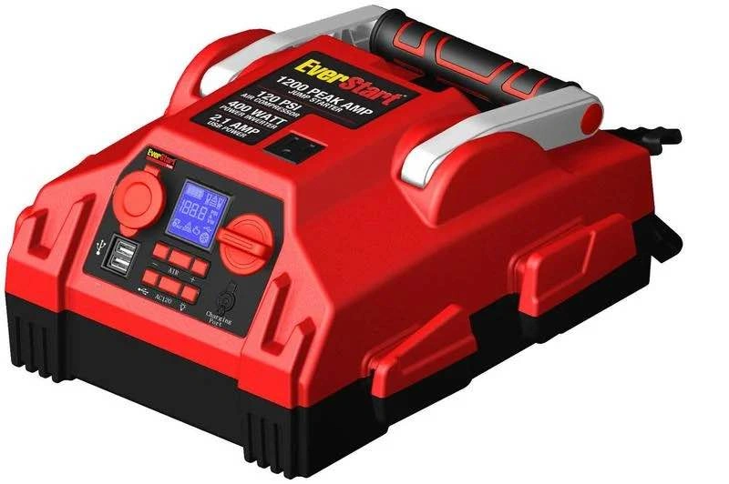 EverStart 1200 Peak Amp Jump Starter with Compressor & Inverter - photo 4