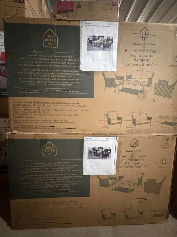 HOMETRENDS Belmont 4-Piece Patio Conversation Set - photo 4