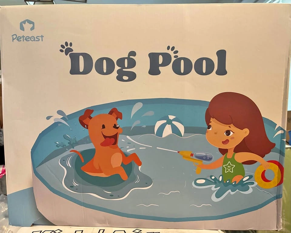 NEW - Peteast Foldable Dog Pool 64 inch