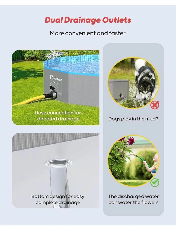 NEW - Peteast Foldable Dog Pool 64 inch - photo 3