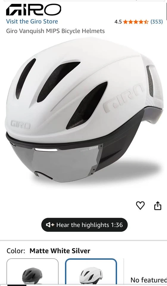 NEW- Giro Vanquish MIPS Helmet — Matte White - L - photo 4