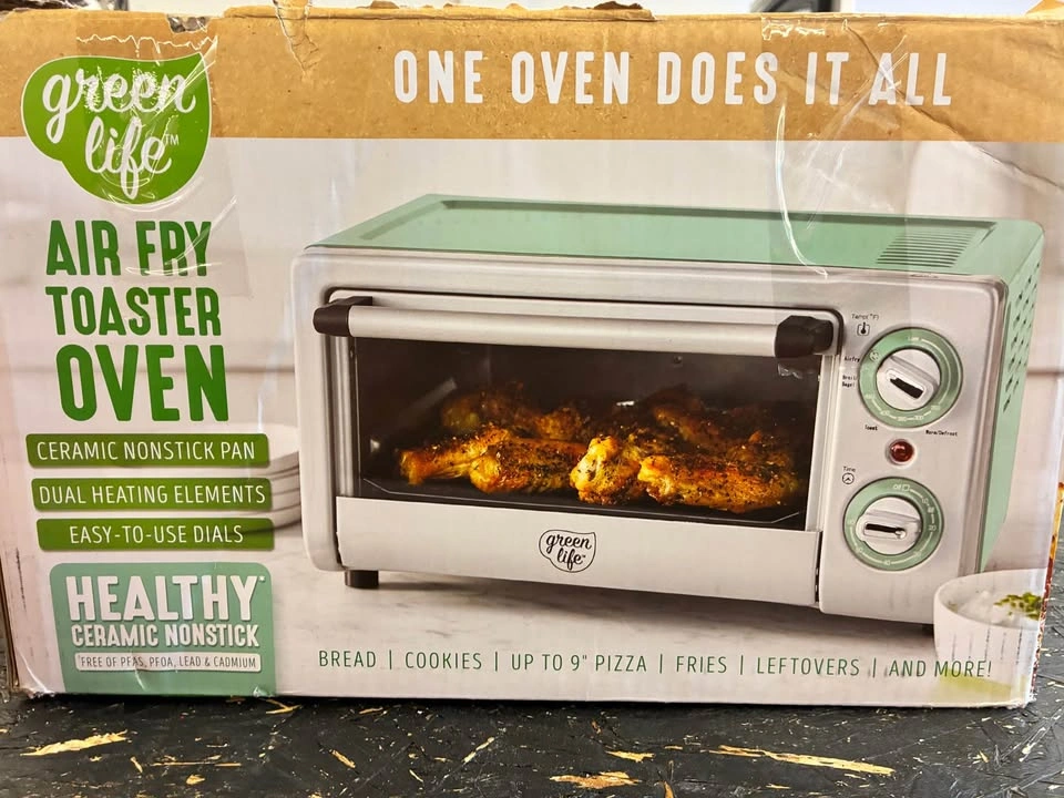 NEW — GreenLife Countertop Toaster Oven Air Fryer. Color: Turquo - photo 3