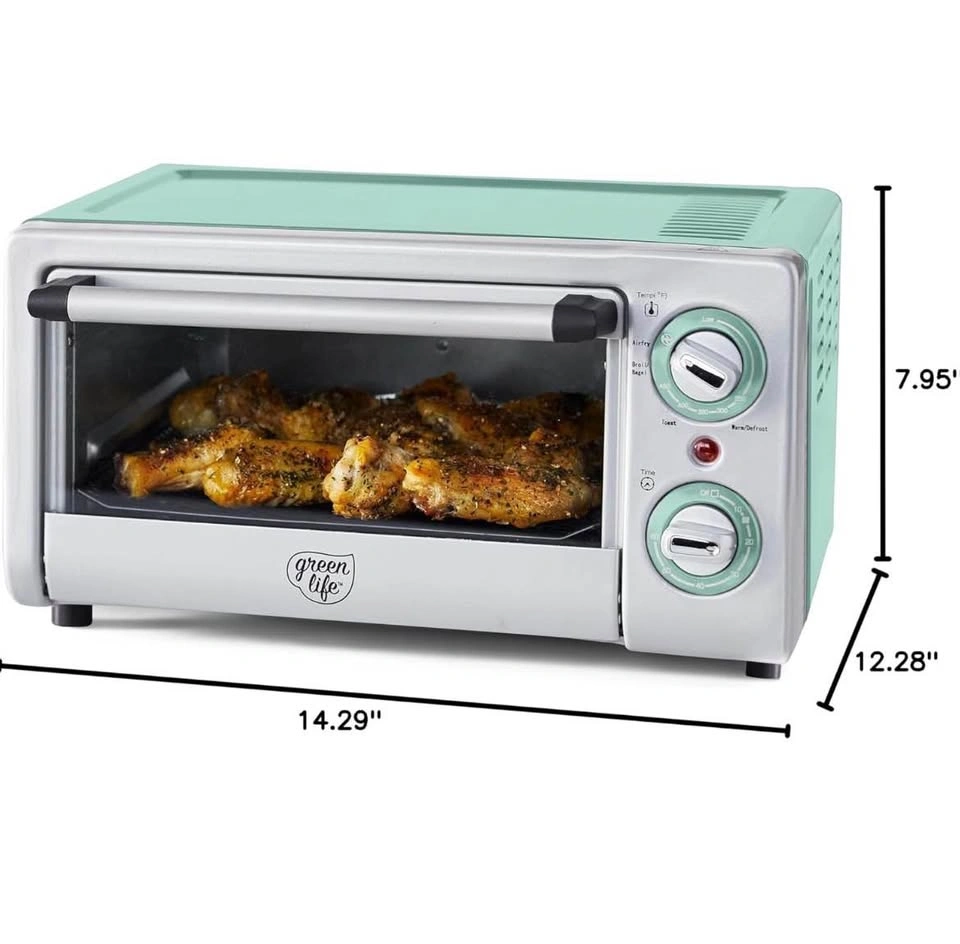 NEW — GreenLife Countertop Toaster Oven Air Fryer. Color: Turquo - photo 5