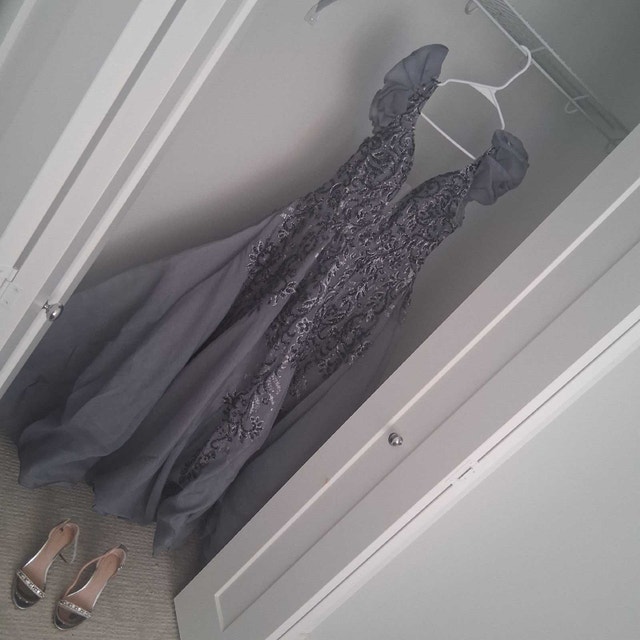 Grey Evening Gown