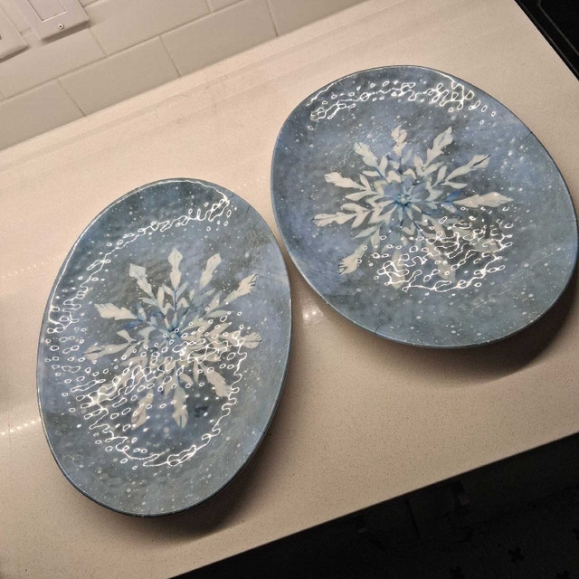 Stephan Roberts Snowy Christmas Melamine Trays