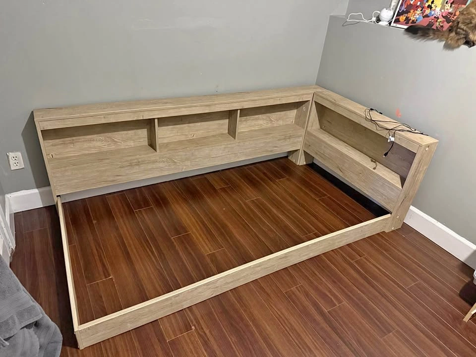 Twin Platform Bed with Storage & USB Charging Ports