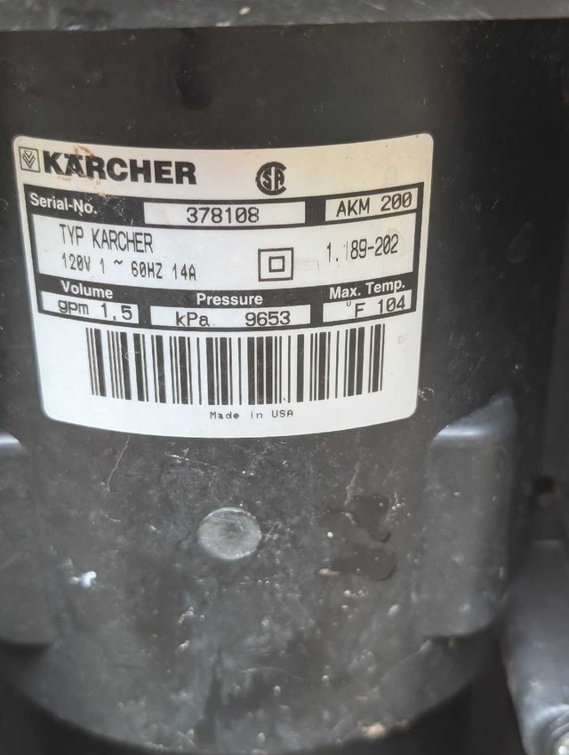 Karcher 1400 psi pressure washer - photo 4