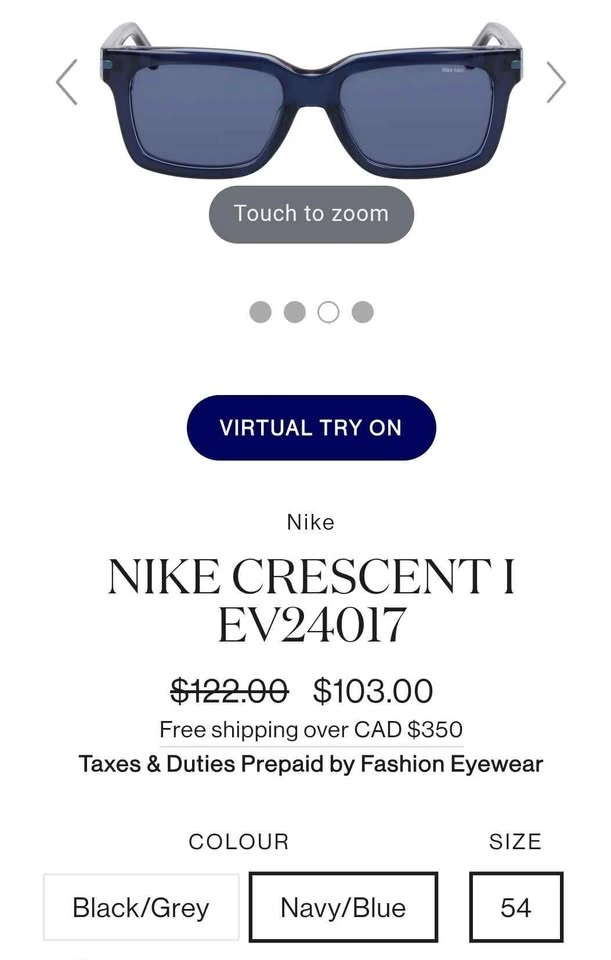 Nike Crescent 1 UV Sunglasses Shades - photo 2
