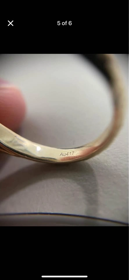 10k 4g Gold Ring with Oval Red Sapphire - photo 5
