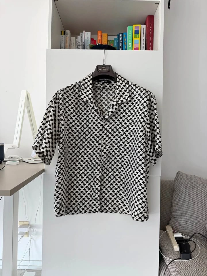 Fashion Nova Men's Viscose Short Sleeve Shirt