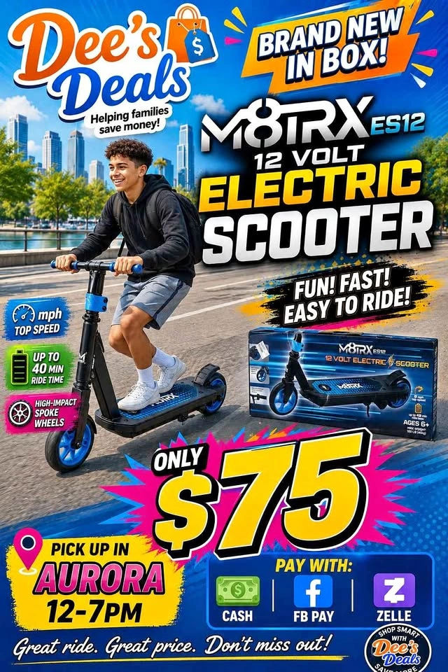 M8RX Electric Scooter BRAND NEW IN BOX ONLY $75