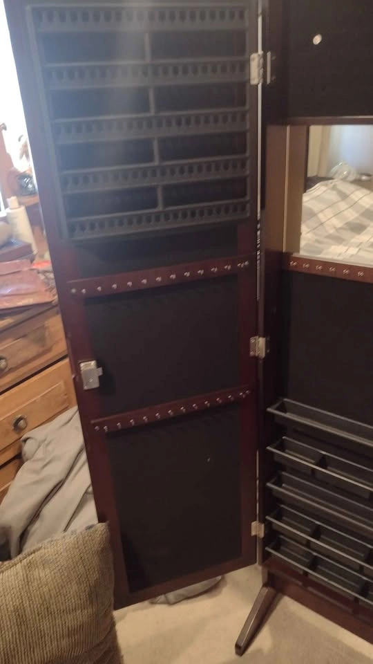 Standing Jewelry Armoire with Full-Length Mirror - photo 2