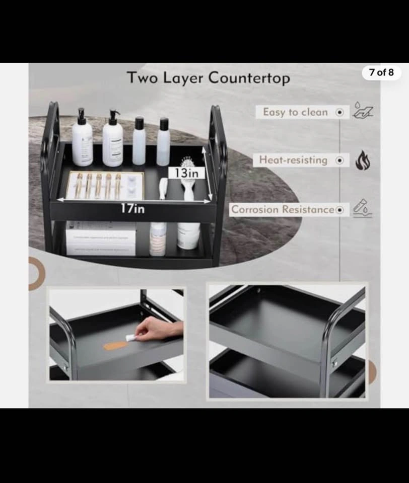 Beauty Salon Trolley, Hair Salon Cart with Drawers - photo 2