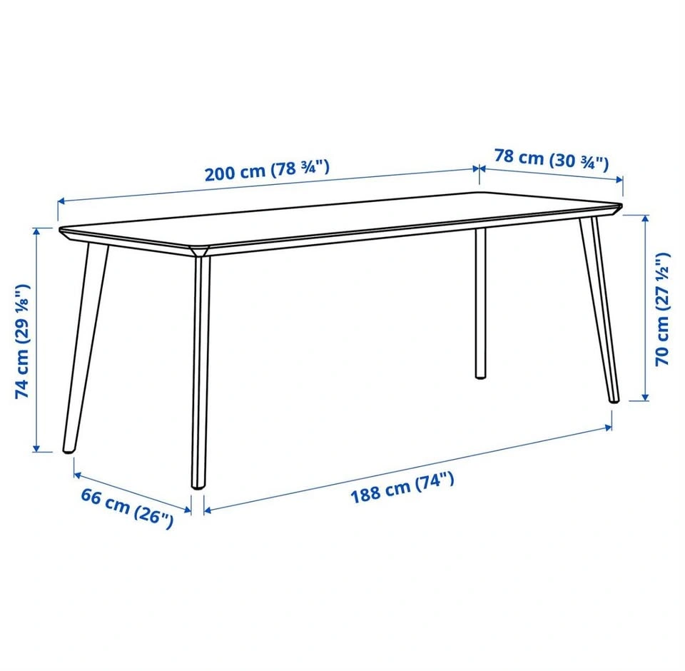 IKEA LISABO Dining Table - photo 5