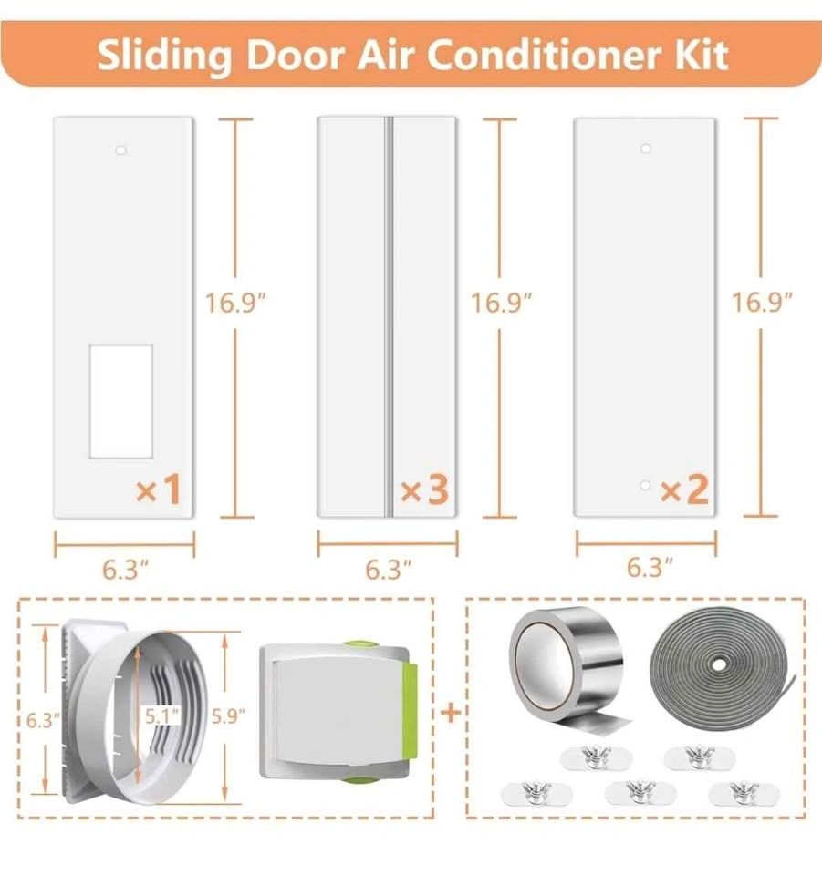 Gulrear 95" Sliding Door AC Vent Kit - photo 2